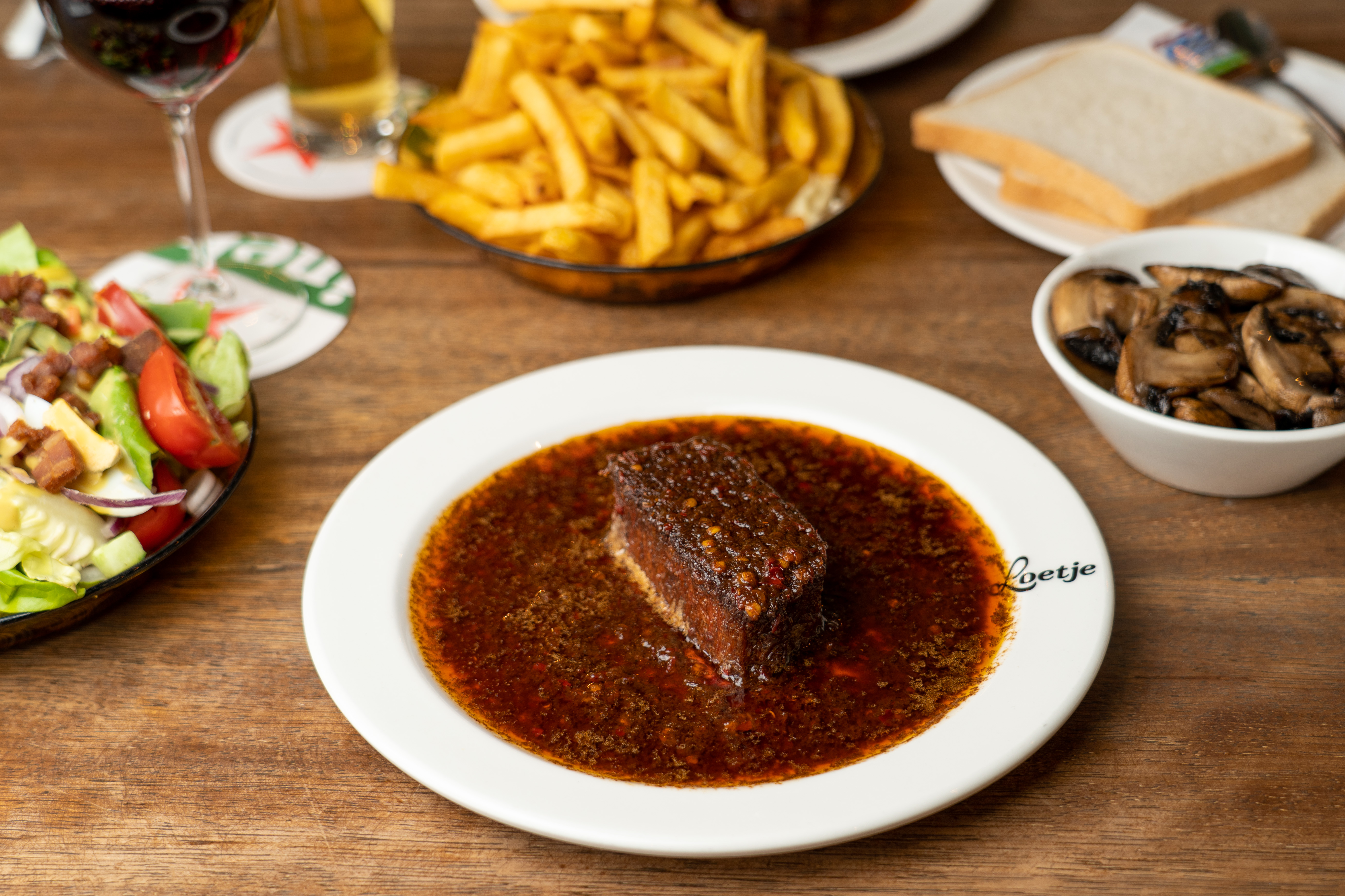 Steak met friet van Loetje